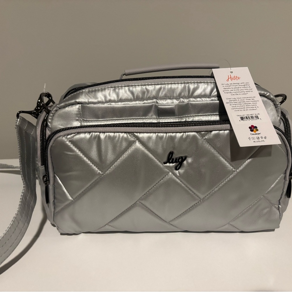 Lug Trolley 2 crossbody metallic Silver